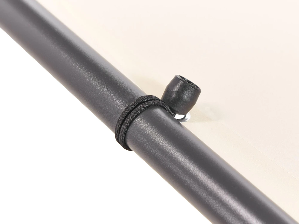 Beliani Sodo paviljonas VIMINO metalinis 282 cm 294 cm smėlio spalvos