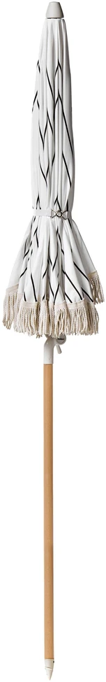 Beliani Sodo skėtis 155 cm MONDELLO Baltas/juodas