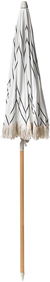 Beliani Sodo skėtis 155 cm MONDELLO Baltas/juodas