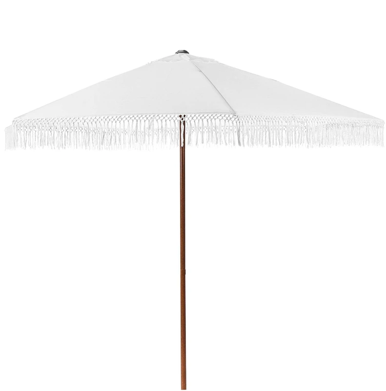 Beliani Sodo skėtis 258 cm MURASA baltas
