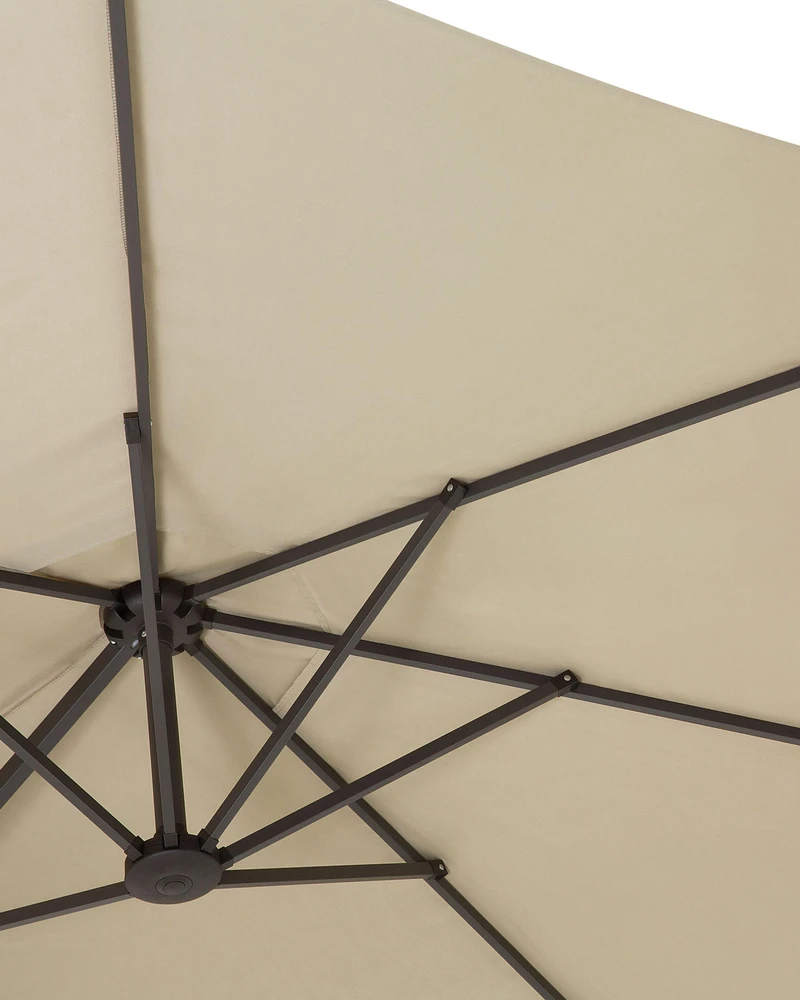 Beliani Sodo skėtis 460 cm SIBILLA smėlio spalvos