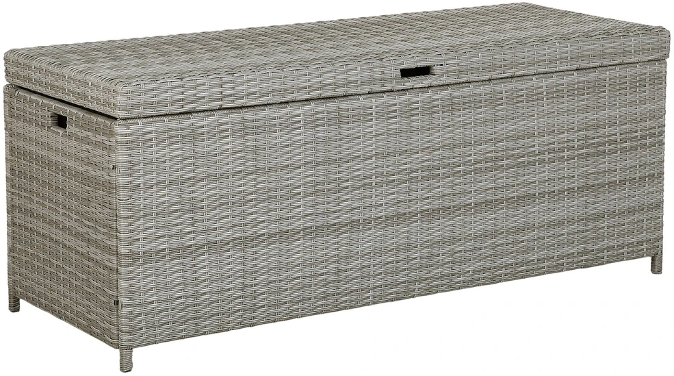 Beliani Sodo skrynia MODENA 158 cm 63 cm pilka