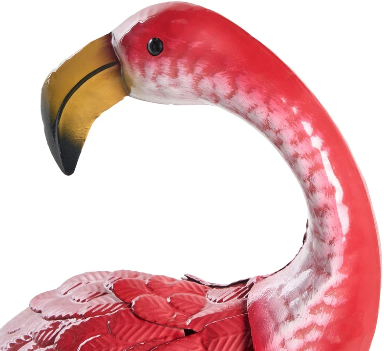 Beliani Sodo skulptūra PALAWAN Flamingas Rožinė