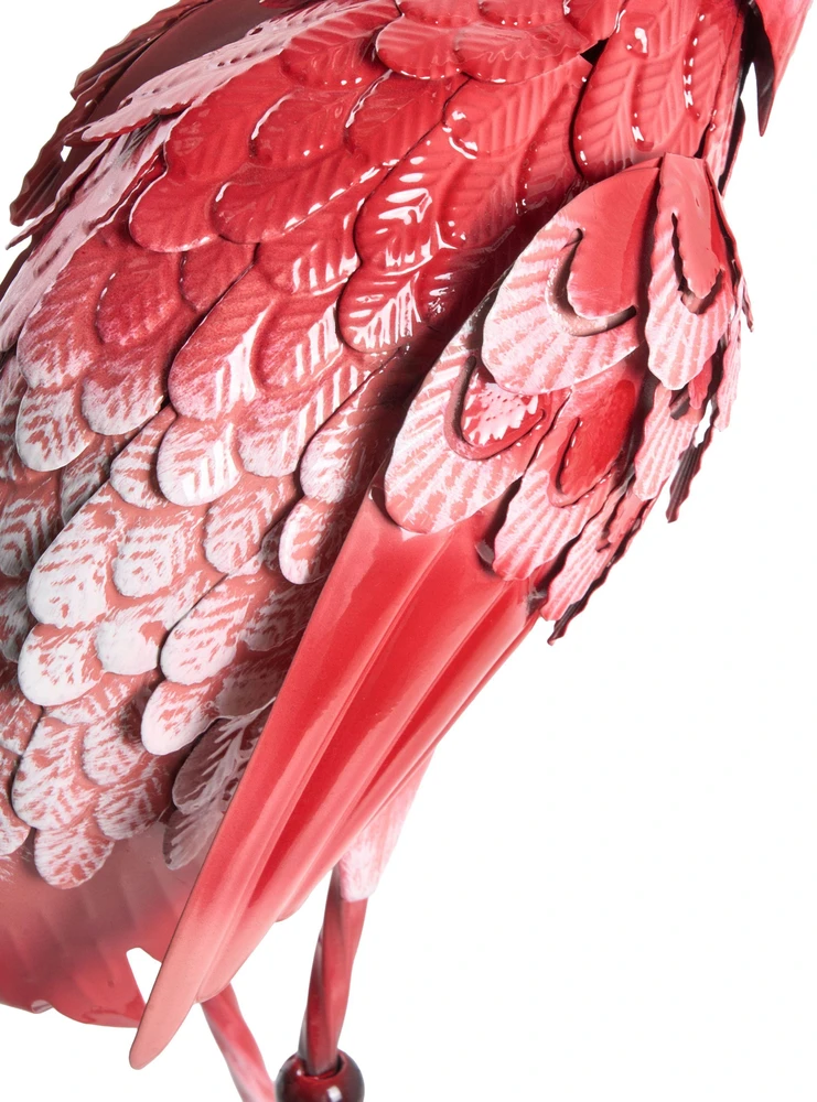 Beliani Sodo skulptūra PALAWAN Flamingas Rožinė