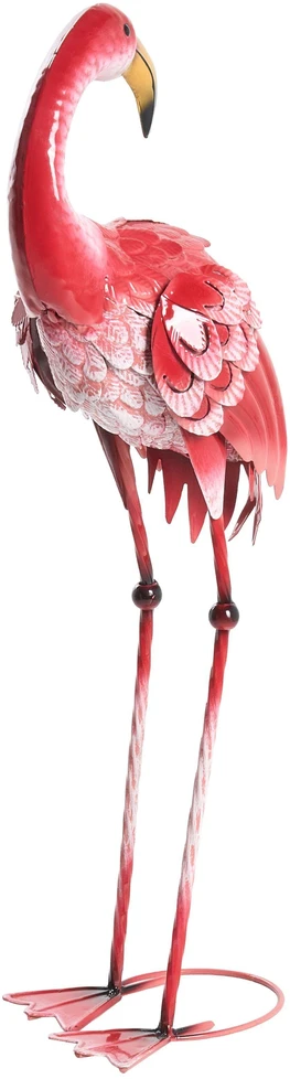 Beliani Sodo skulptūra PALAWAN Flamingas Rožinė