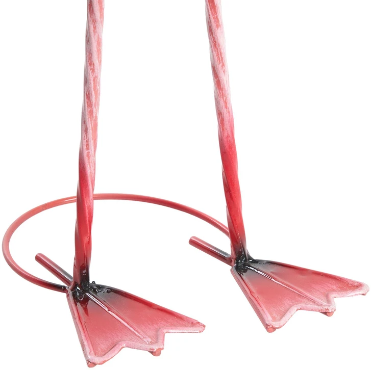 Beliani Sodo skulptūra PALAWAN Flamingas Rožinė
