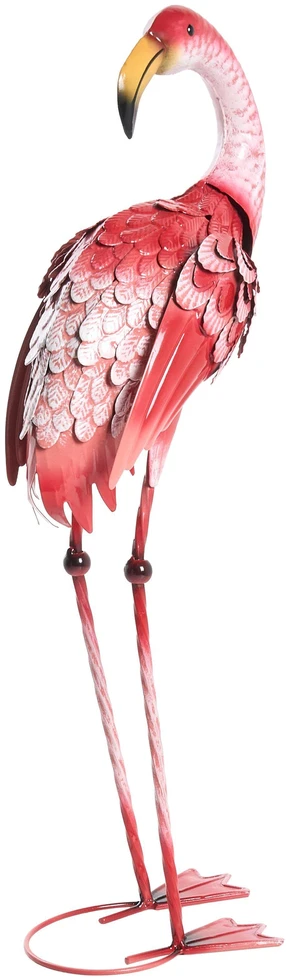 Beliani Sodo skulptūra PALAWAN Flamingas Rožinė