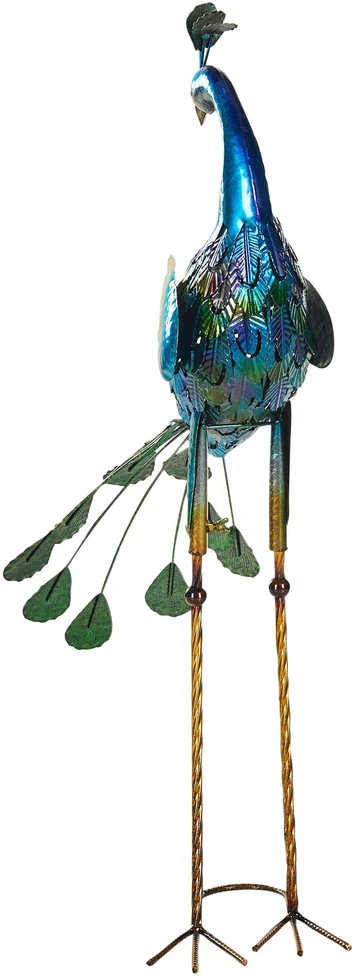 Beliani Sodo skulptūra PEACOCK mėlyna