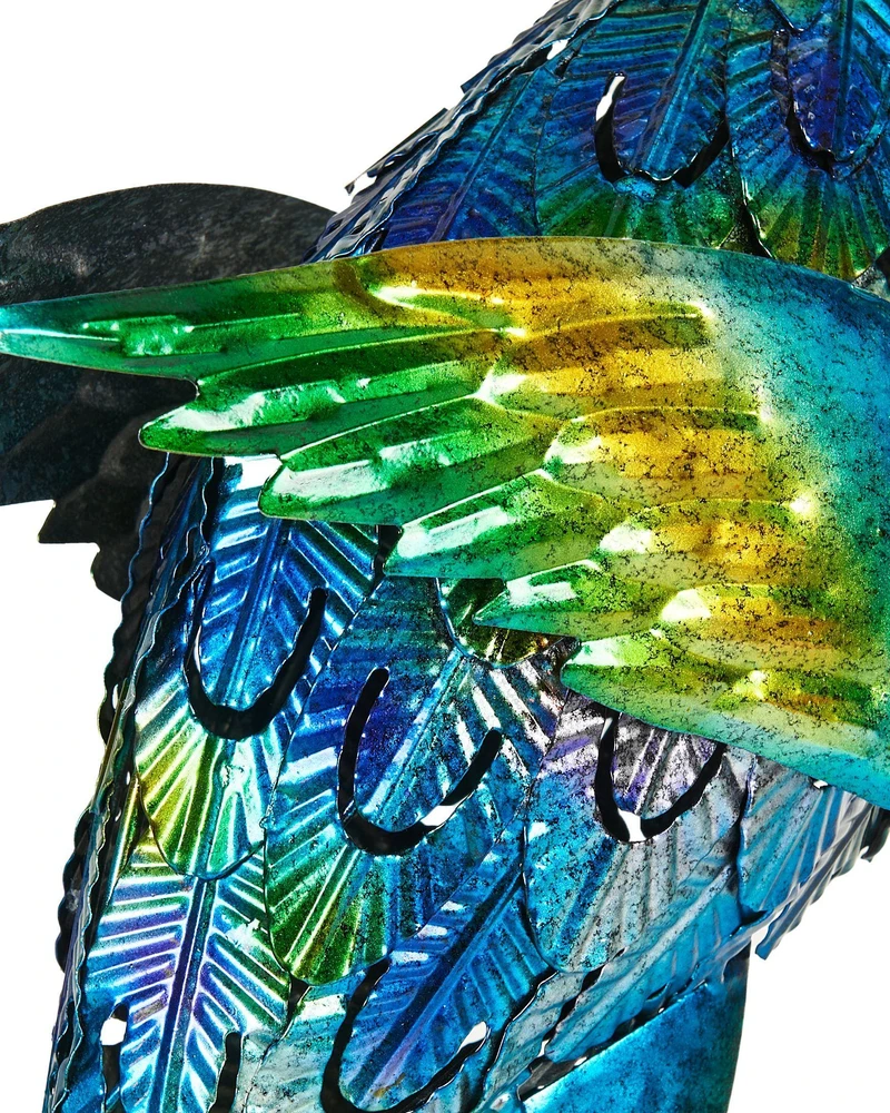 Beliani Sodo skulptūra PEACOCK mėlyna