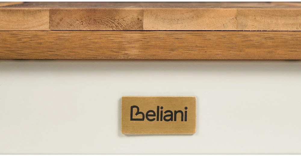 Beliani Sodo stalas 6 asmenims GIOVINAZZO, 180 × 90 cm, akacijos mediena, rudas