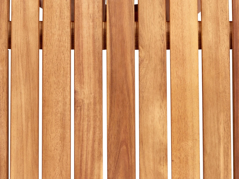 Beliani Sodo stalas AGELLO 120 cm 120 cm Akacijos mediena Ruda