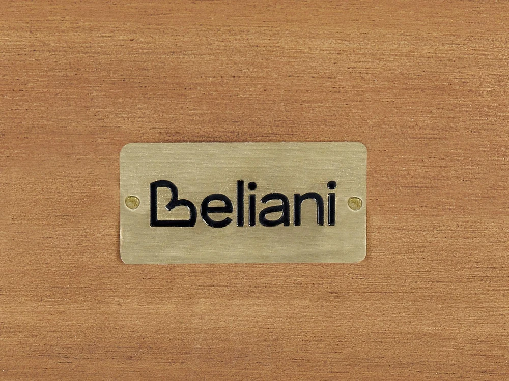 Beliani Sodo stalas BARATTI 180 cm 90 cm akacijos mediena rudas