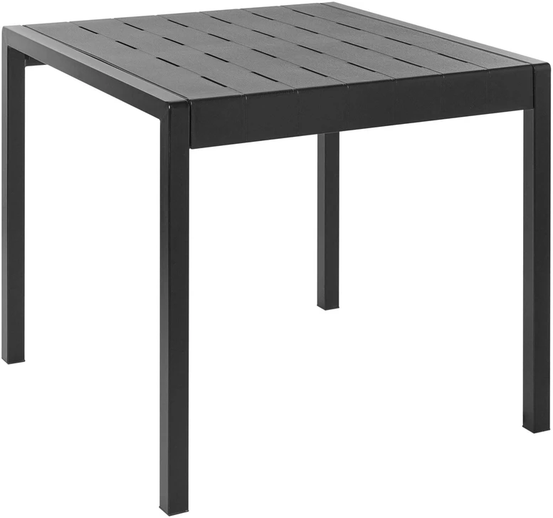 Beliani Sodo stalas BARTICA 81 cm 84 cm Juodas