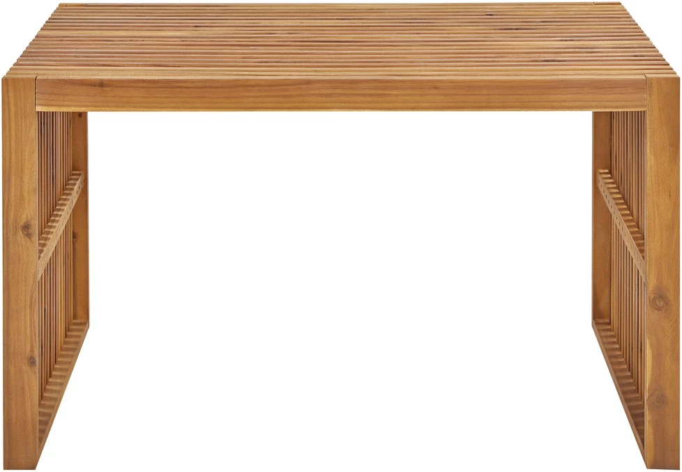 Beliani Sodo stalas BELLANO 70 cm 120 cm akacijos mediena rudas