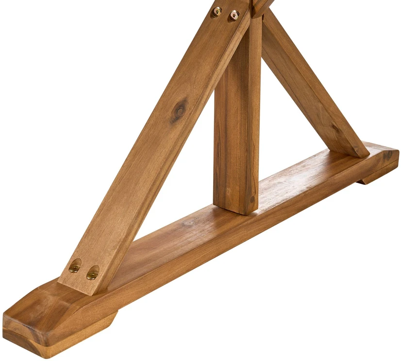 Beliani Sodo stalas CALABRITTO 90 cm 180 cm Akacijos mediena Rudas