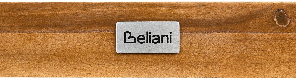 Beliani Sodo stalas CALABRITTO 90 cm 180 cm Akacijos mediena Rudas