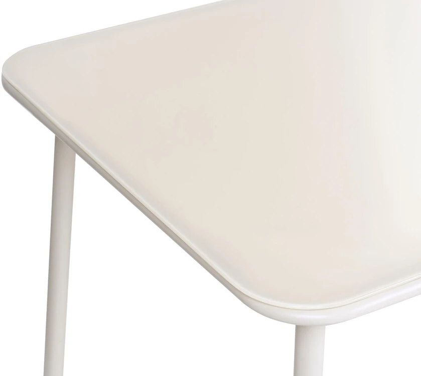 Beliani Sodo stalas CARAVINO 160 cm 90 cm metalinis šviesiai smėlio spalvos