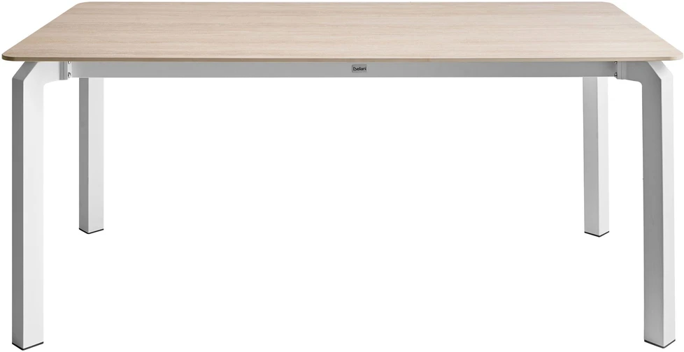 Beliani Sodo stalas FELETTO 180 cm 90 cm akmens travertino efektas
