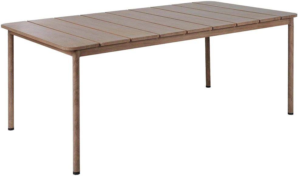 Beliani Sodo stalas FLAVIA 185 cm 96 cm metalinis rudas