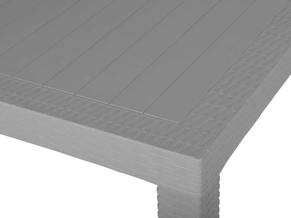 Beliani Sodo stalas FOSSANO 80 cm 80 cm šviesiai pilkas
