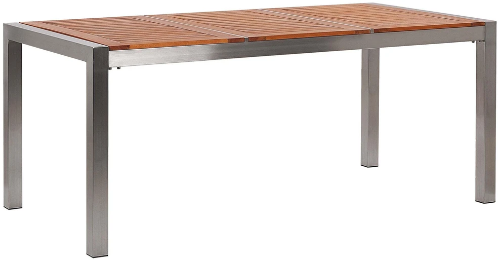 Beliani Sodo stalas GROSSETO 180 cm 90 cm eukalipto mediena rudas