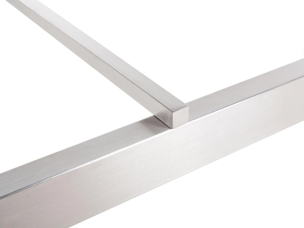 Beliani Sodo stalas GROSSETO 220 cm 100 cm poliruotas granitas, juodas