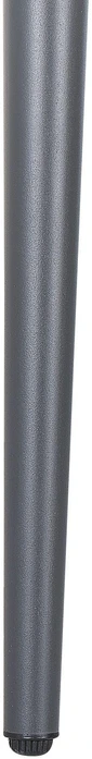 Beliani Sodo stalas LIPARI 140x80 cm, stiklinis, pilkas
