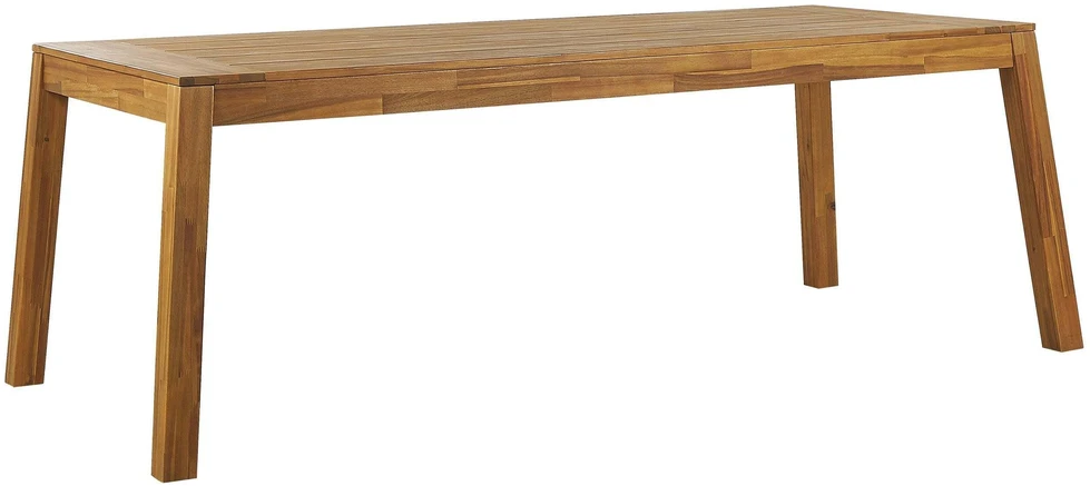 Beliani Sodo stalas LIVORNO 210 cm 90 cm Akacijos mediena Rudas