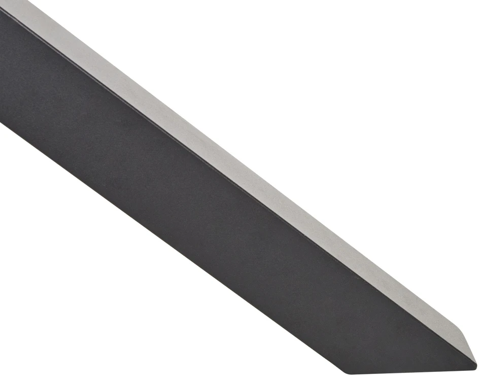 Beliani Sodo stalas MALETTO, 120 cm, stiklas, juodas