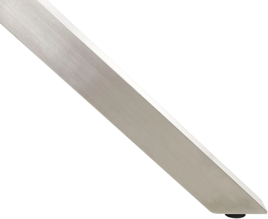 Beliani Sodo stalas MALETTO 120 cm, stiklas, sidabrinis