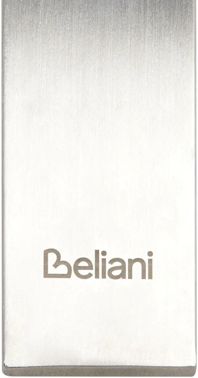 Beliani Sodo stalas MALETTO 120 cm, stiklas, sidabrinis