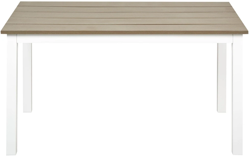 Beliani Sodo stalas MESSINA 100 cm 52 cm baltas