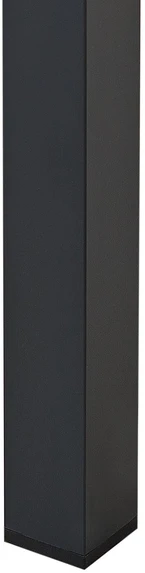 Beliani Sodo stalas MESSINA 100 cm 52 cm, juodas