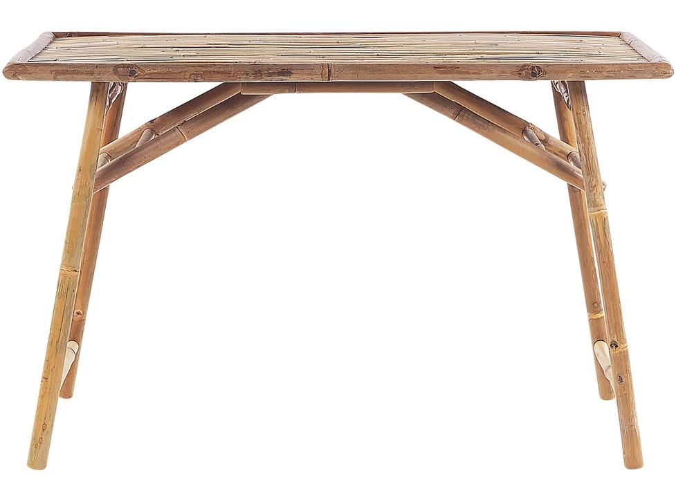 Beliani Sodo stalas MOLISE 120 cm 69 cm Bambukas Šviesiai rudas