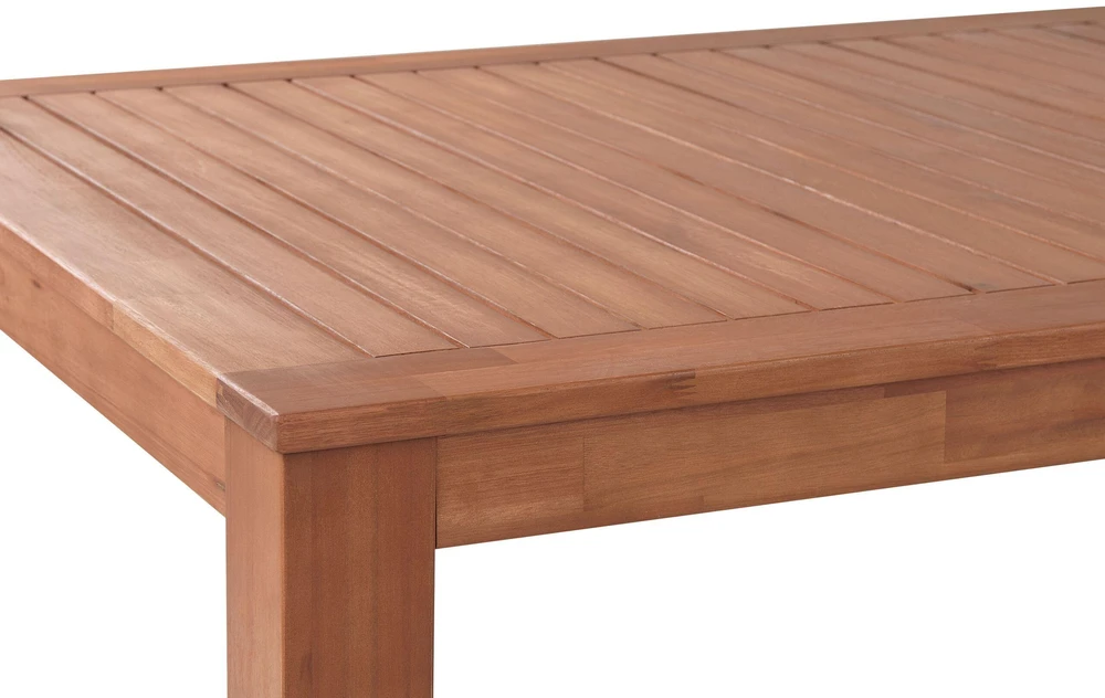 Beliani Sodo stalas MONSANO 190 cm 105 cm eukalipto mediena rudas