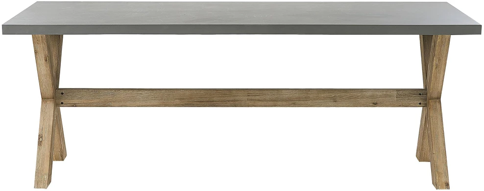 Beliani Sodo stalas OLBIA 200 cm 100 cm betono spalvos