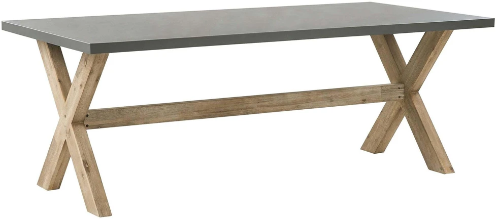 Beliani Sodo stalas OLBIA 200 cm 100 cm betono spalvos