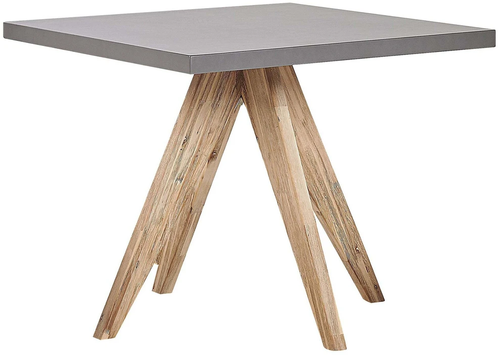 Beliani Sodo stalas OLBIA 90 cm x 90 cm, Pilkas betonas