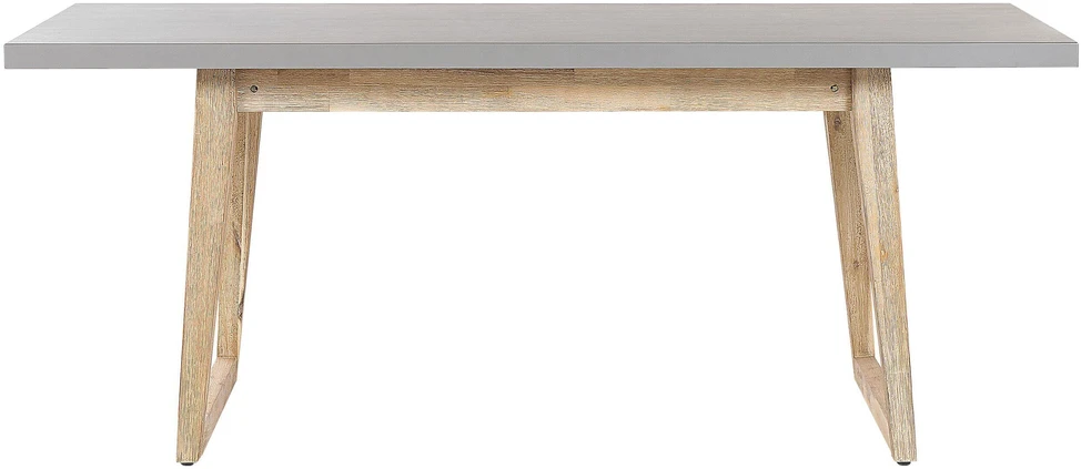 Beliani Sodo stalas ORIA 180 cm 90 cm betono spalvos pilkas
