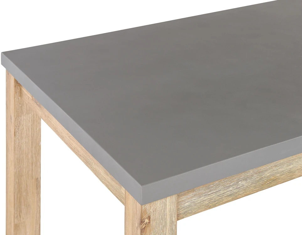 Beliani Sodo stalas OSTUNI 180 cm 90 cm betono pilkas
