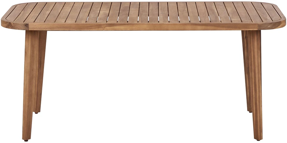 Beliani Sodo stalas PARAGGI 180 cm 90 cm Sertifikuota akacijos mediena Rudas