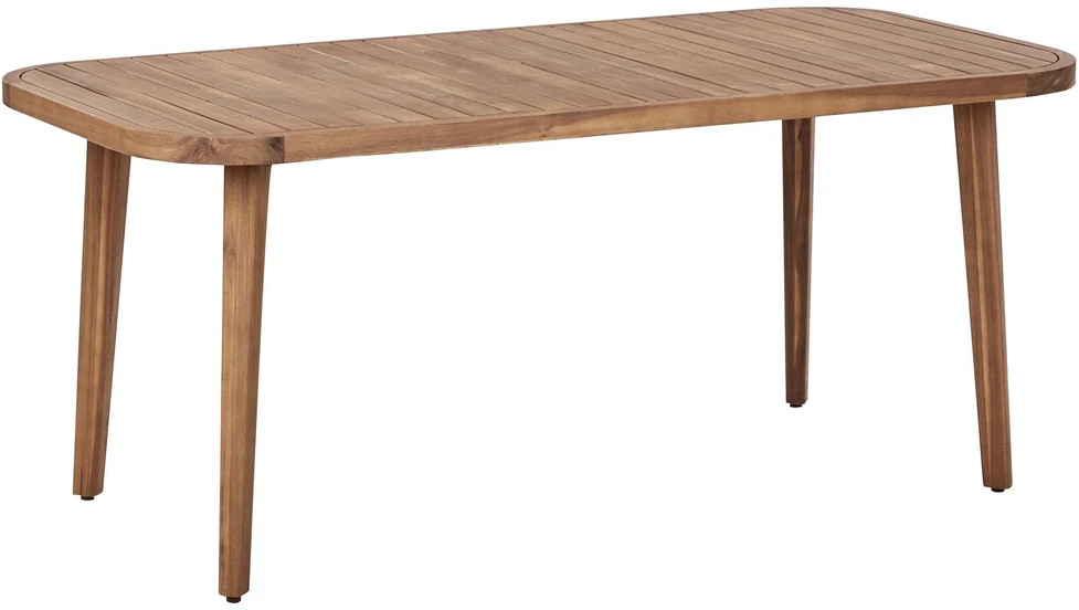Beliani Sodo stalas PARAGGI 180 cm 90 cm Sertifikuota akacijos mediena Rudas