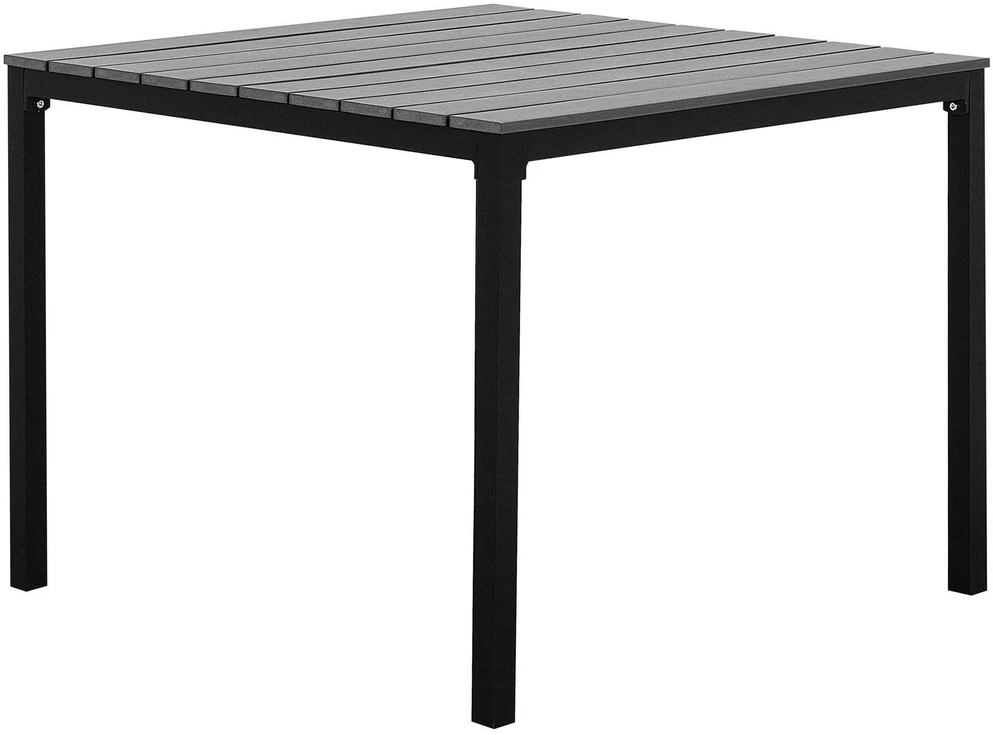 Beliani Sodo stalas PRATO 95 cm 95 cm pilkas