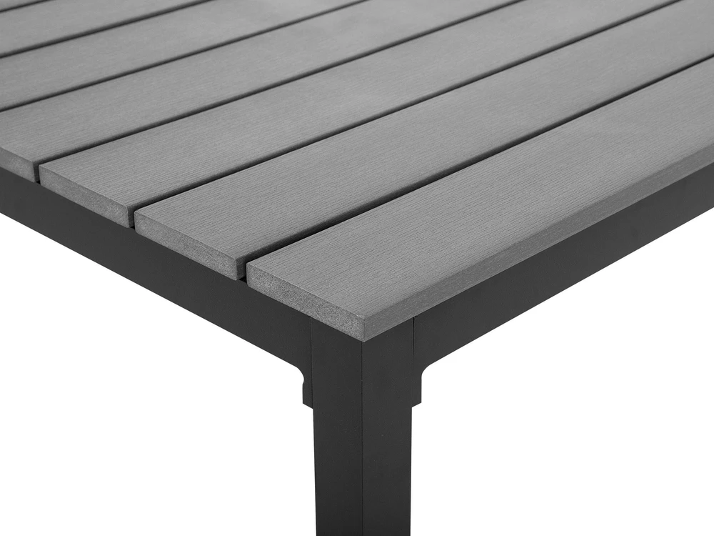 Beliani Sodo stalas PRATO 95 cm 95 cm pilkas