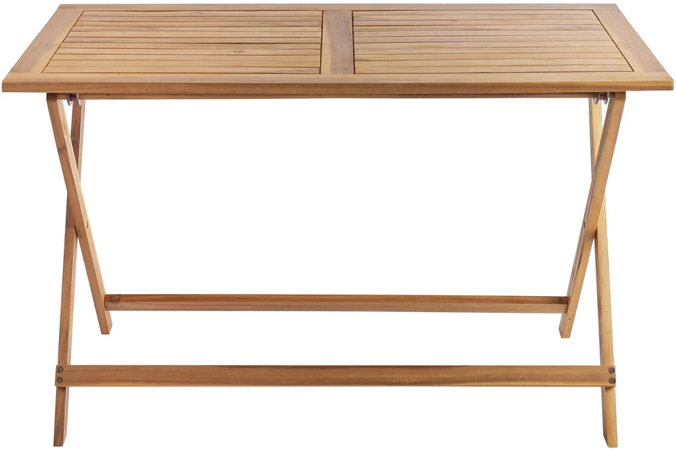 Beliani Sodo stalas PROSSEDI 120 x 60 cm, akacijos mediena, rudas