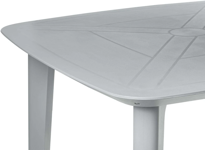 Beliani Sodo stalas SORICO 86 cm 86 cm Pilkas