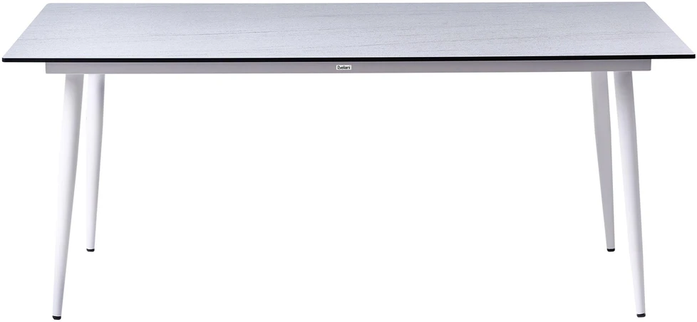 Beliani Sodo stalas TOLENTINO 180 cm 90 cm Akmens imitacija Travertino efektas