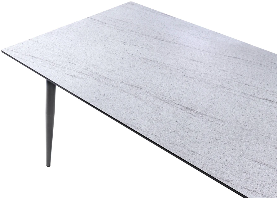 Beliani Sodo stalas TOLENTINO 180 cm 90 cm akmens imitacija travertino efektas