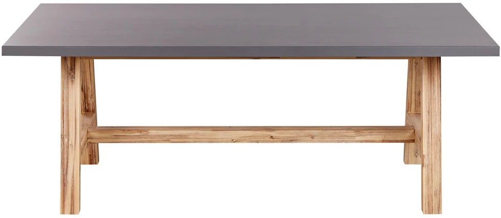 Beliani Sodo stalas TONNARE 200 cm 100 cm betono spalvos pilkas