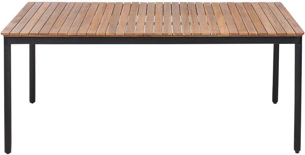 Beliani Sodo stalas VALLESE 180 cm 90 cm akacijos mediena rudas